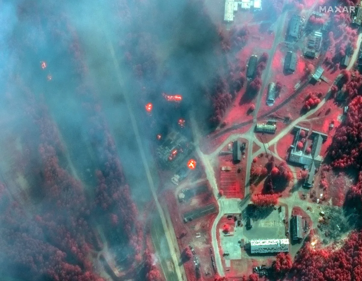 Атака на склад боєприпасів у Тверській області: з’явилися супутникові знімки знищених арсеналів Росії | УНН