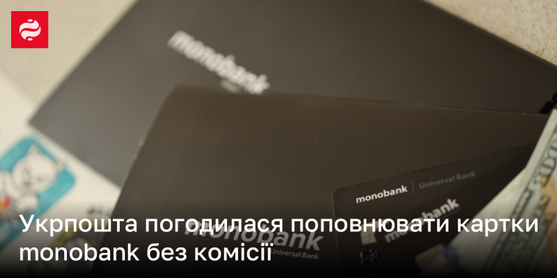 Укрпошта домовилася про безкоштовне поповнення карток monobank.